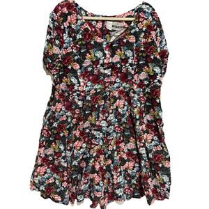 Joni Blair Romper shorts Dress Boho Ditzy Floral womens‎ sz 20 career travel